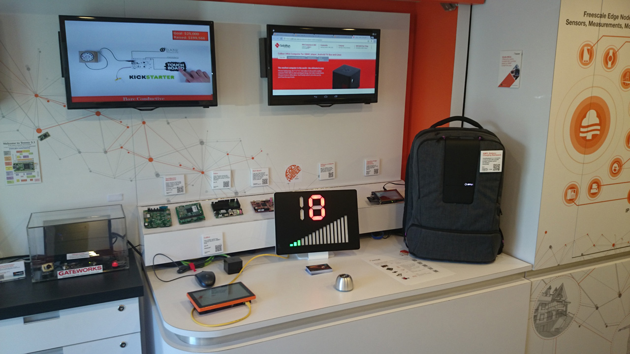 SPIN remote at CES 2015 - Freescale IoT truck booth